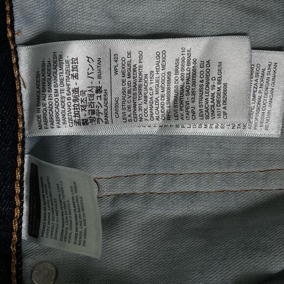 Levi’s NWT 505 Regular Fit Men's Red Tab Straight Blue Denim Jeans Size 34x29 - Picture 8 of 8